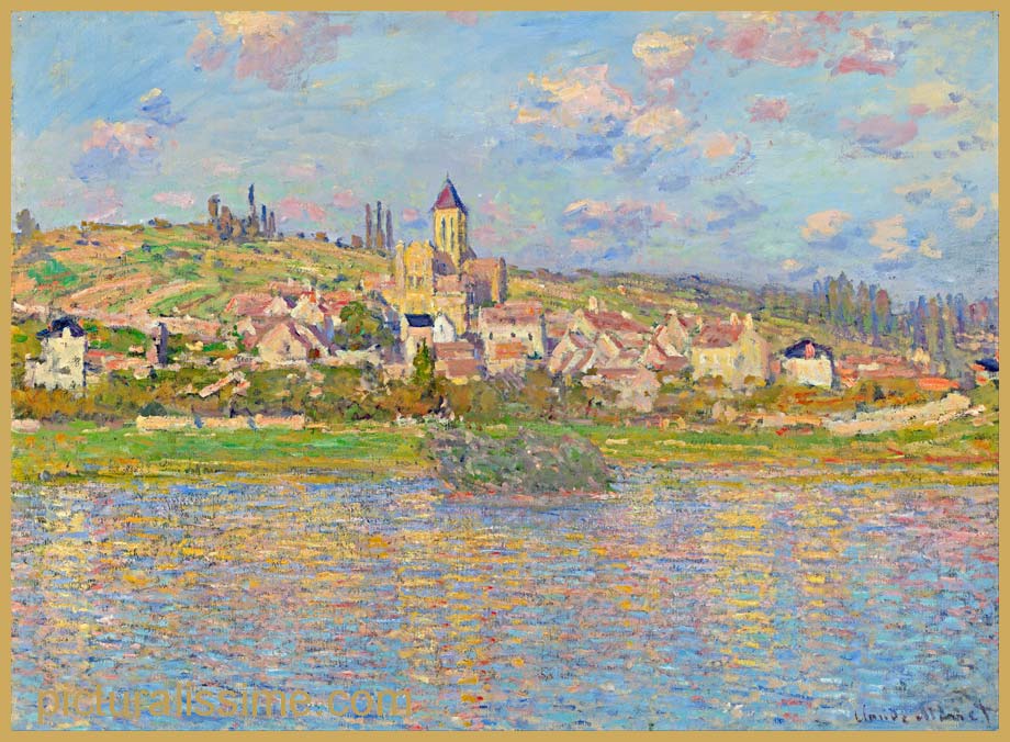 copie reproduction Monet Vétheuil