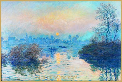Claude Monet Soleil couchant sur la Seine