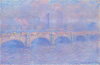 Monet le Pont de Waterloo effet de soleil Chicago