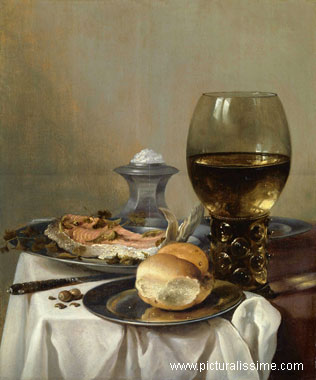 Nature Morte avec sel Claesz Pieter