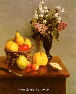 nature morte Fantin Latour fleurs et fruits 2