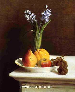 nature morte Fantin Latour Jacinthe et fruits