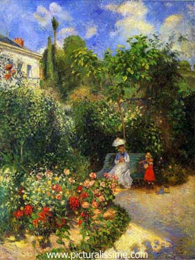 Camille Pissarro jardin à pontoise