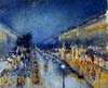 Pissarro boulevard montmartre effet de nuit