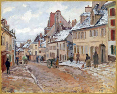 Camille Pissarro La route de Gisors en hiver &agrave; Pontoise