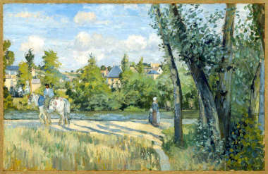 Camille Pissarro Route ensoleill&eacute;e &agrave; Pontoise