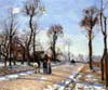 Pissarro Rue Hiver Soleil et Neige