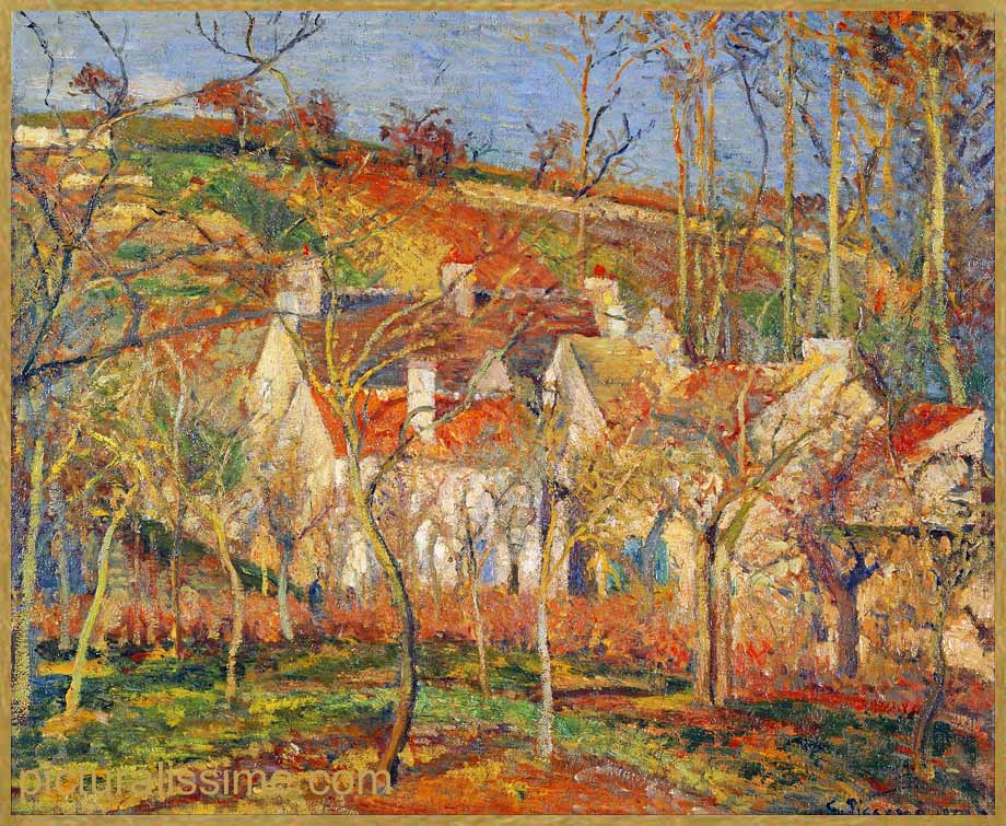 Camille Pissarro les Toits Rouges