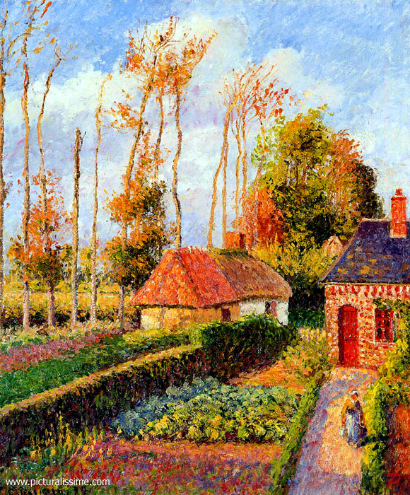 Copie Reproduction de Pissarro Varengeville sous le Soleil