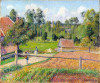 Pissarro Vue de la fen&ecirc;tre de l'artiste &agrave; Eragny