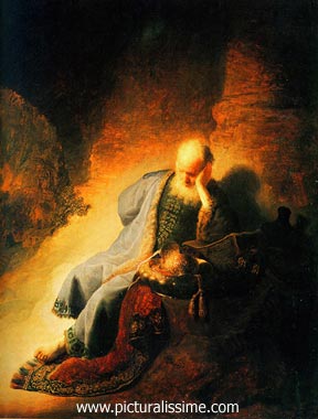 Rembrandt Le Prophète Jérémie