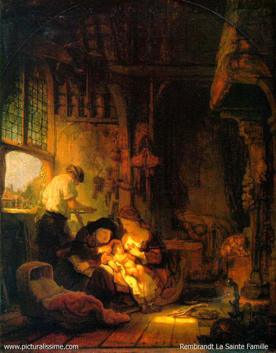 Rembrandt La Sainte Famille