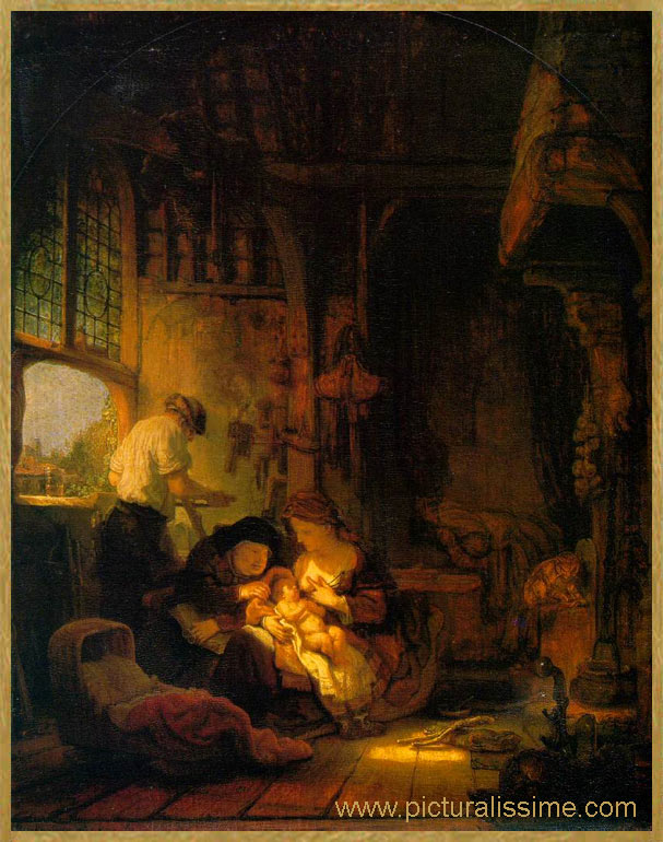 Copie Reproduction Rembrandt La Sainte Famille