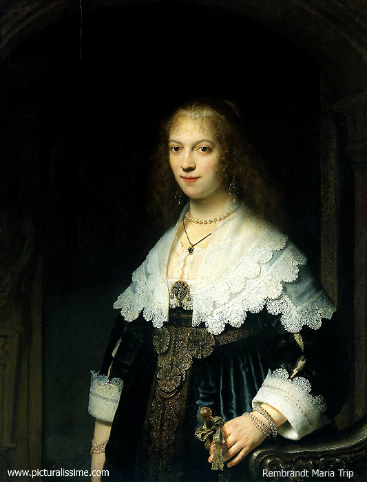 Copie Reproduction Rembrandt Maria Trip