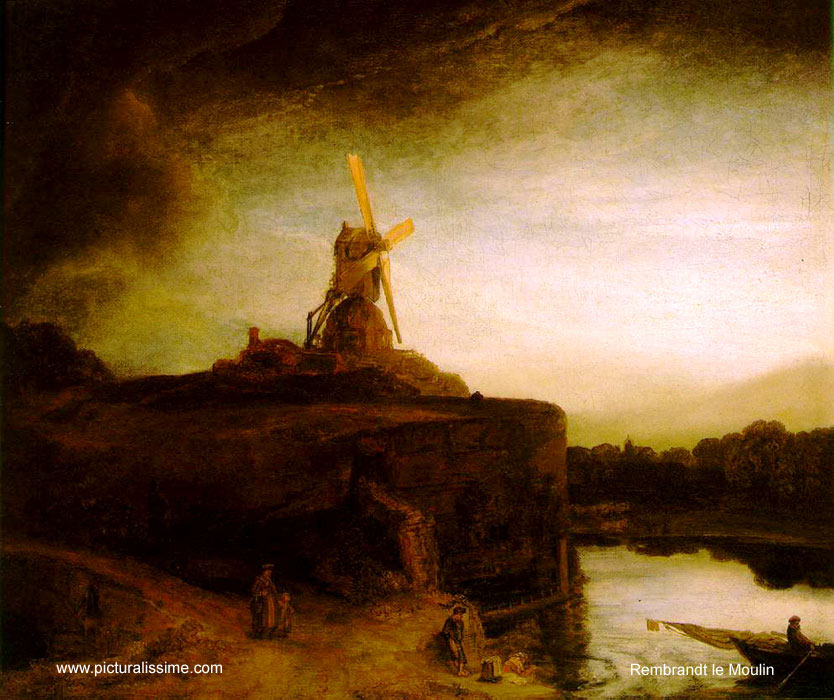 Copie Reproduction Rembrandt le Moulin