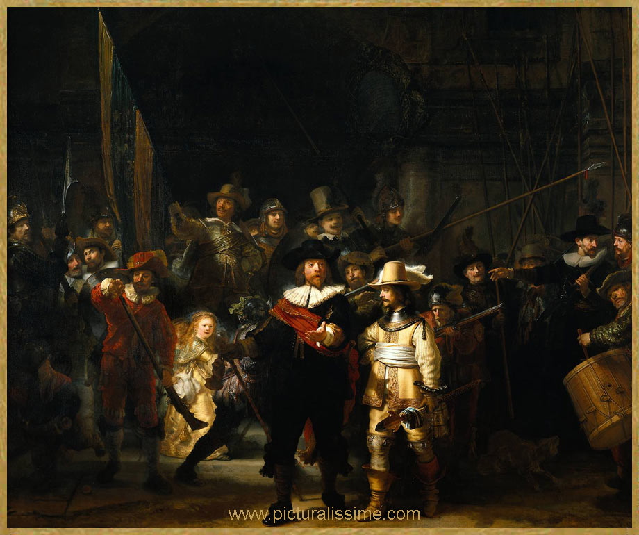 Copie Reproduction Rembrandt la Ronde de Nuit