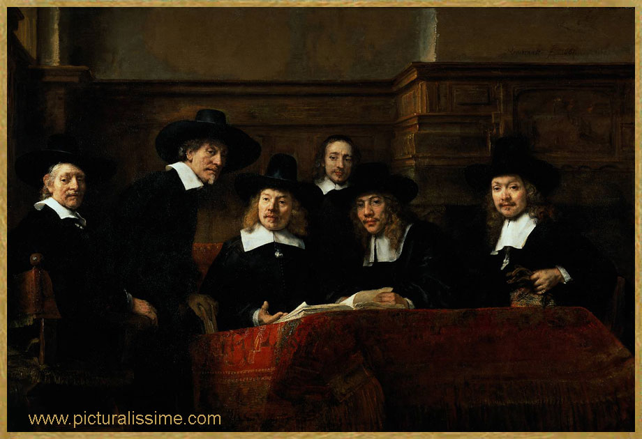 Copie Reproduction Rembrandt Le syndic des Drapiers