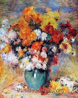 Auguste Renoir chrysanthème