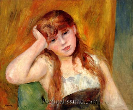 Auguste Renoir jeune fille blonde
