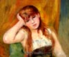 Renoir jeune fille blonde