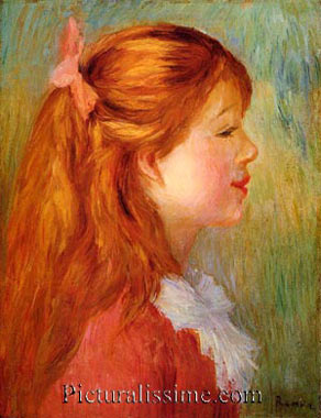Auguste Renoir jeune fille de profile