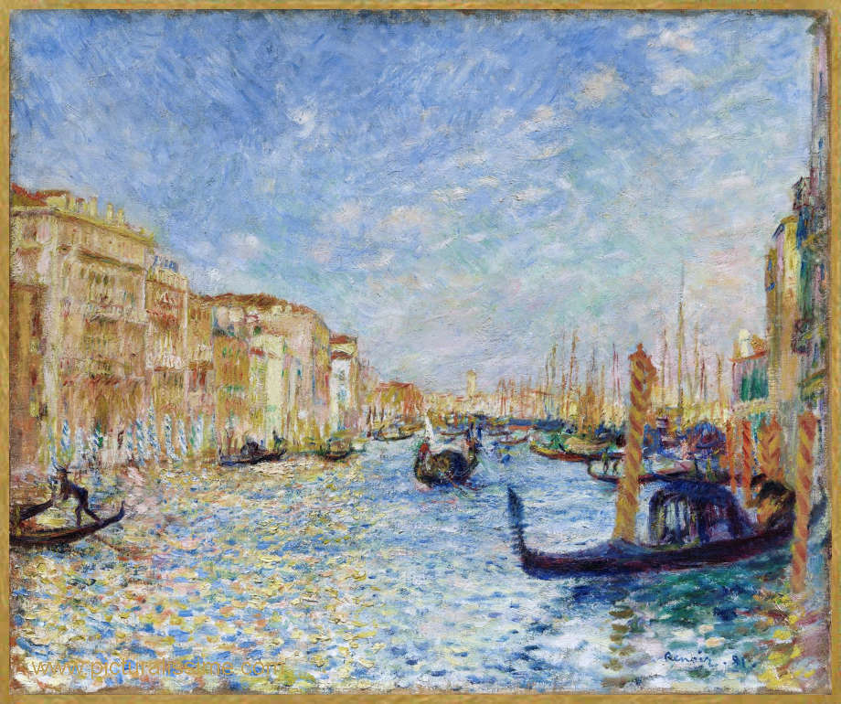 Copie Reproduction Renoir Le grand canal à Venise