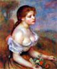 Renoir Jeune fille avec Marguerites
