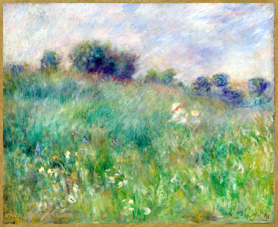Copie Reproduction Renoir La prairie