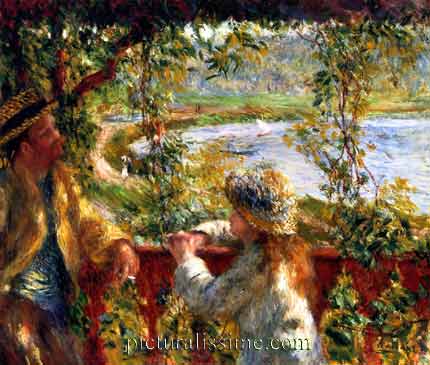 pierre Auguste Renoir etagrave; coté du lac