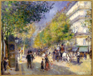 Auguste Renoir Les grands Boulevards à Paris