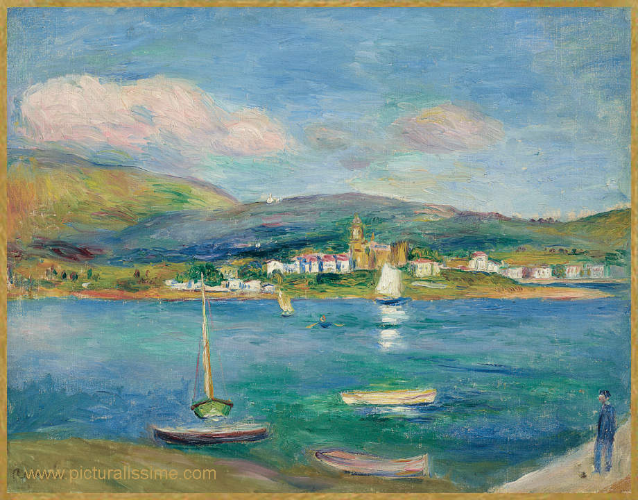 Copie Reproduction Renoir Port de pêche