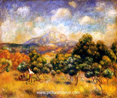 Auguste Renoir la Montagne Sainte Victoire