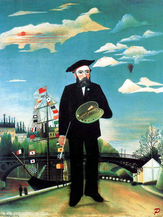 Copie Reproduction Henri Rousseau Autoportrait
