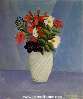 henri rousseau bouquet de fleurs