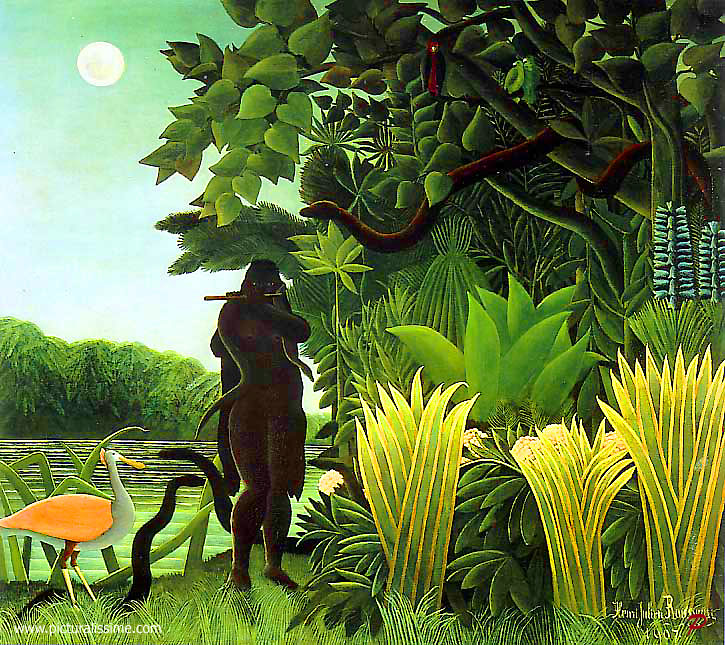 Copie Reproduction Henri Rousseau La Charmeuse de Serpent