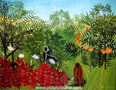 henri rousseau foretecirc;t tropicale