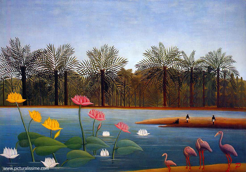 Henri Rousseau les Flamants