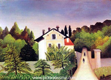 henri rousseau maison en lisière de foretecirc;t