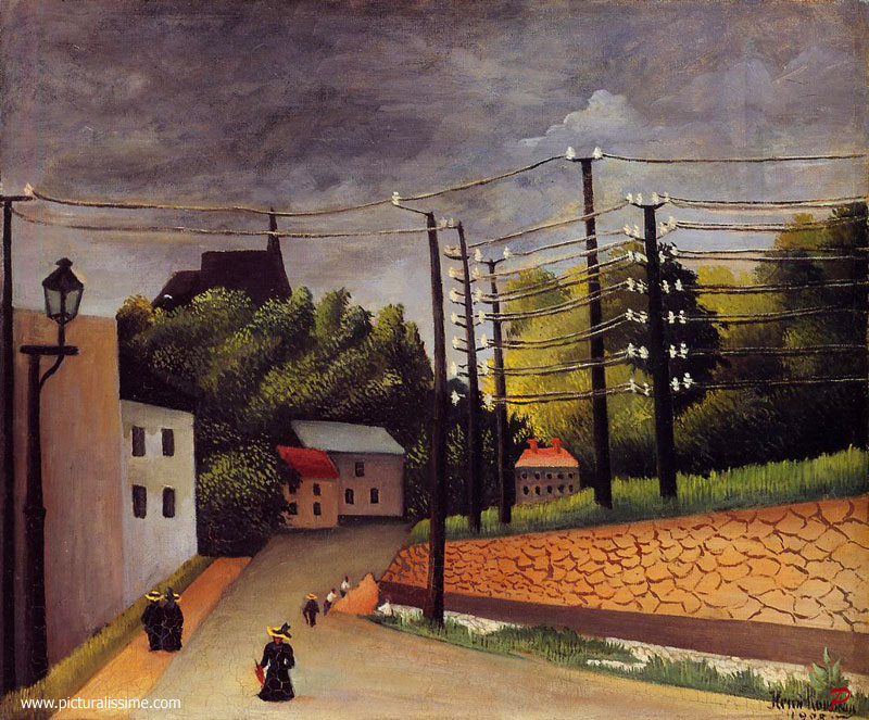 Copie Reproduction Henri Rousseau Vue de Malakoff