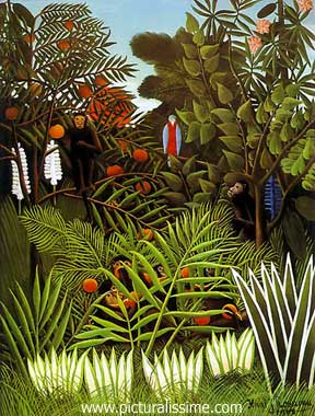 Henri Rousseau paysage exotique