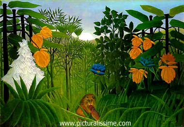 henri rousseau le repas du lion