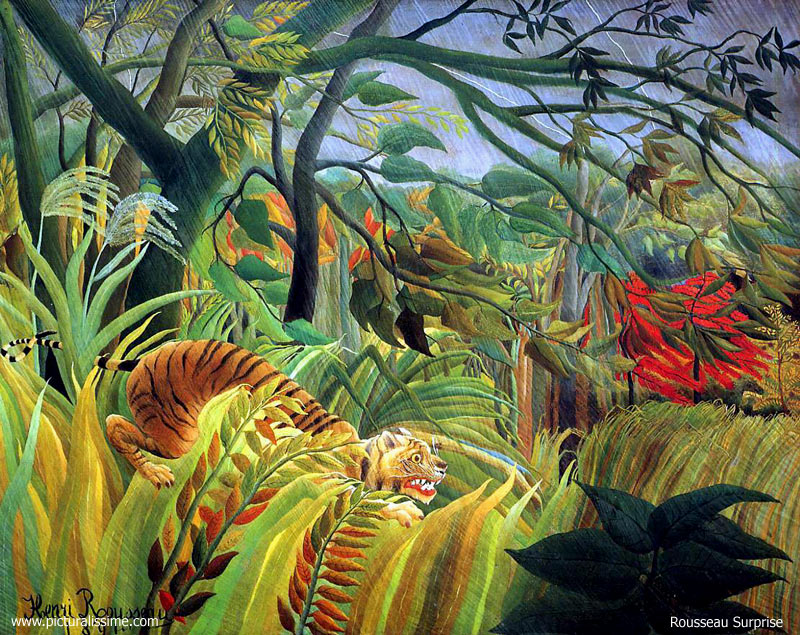 Copie Reproduction Henri Rousseau Surprise
