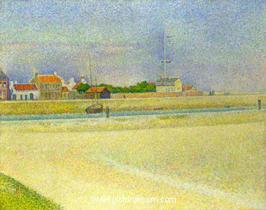Georges Seurat Chenal etagrave; Gravelines Grand Fort Philippe