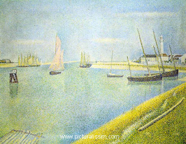 Georges Seurat Chenal de Gravelines vers la mer