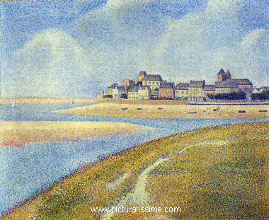 Georges Seurat le Crotoy à Marrée basse