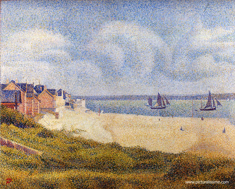 Seurat le Crotoy à Marrée haute