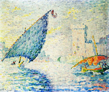 Paul Signac Bateaux de petecirc;che Port de Marseille