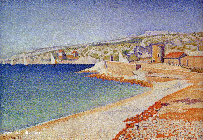 Copie Reproduction Signac La Jetée etagrave; Cassis