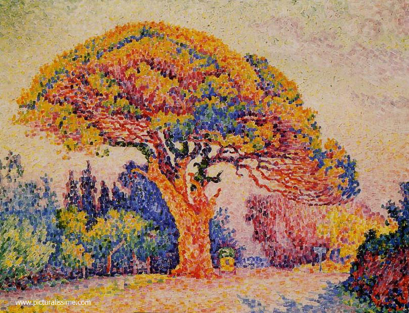 Copie Reproduction Signac le Pin Bertaud