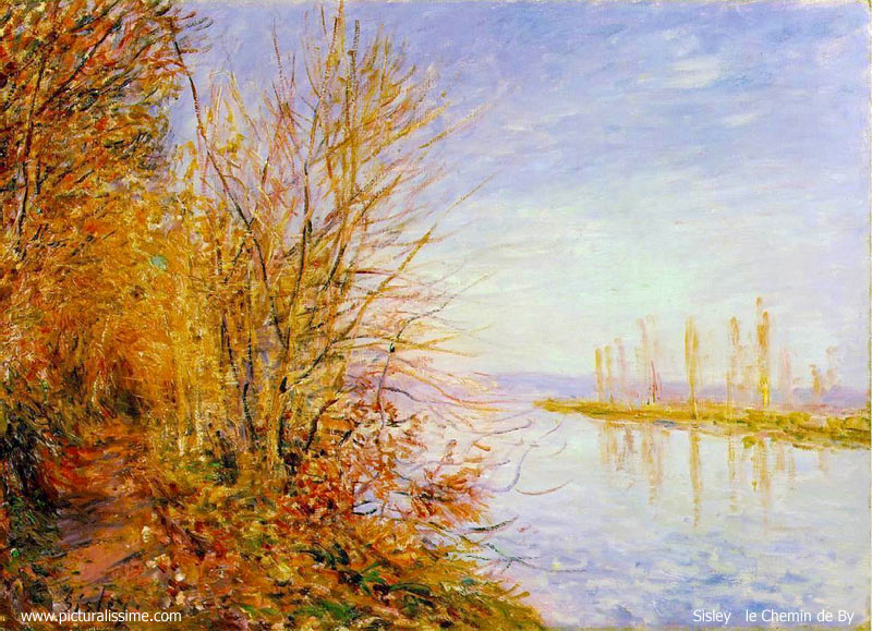 Copie Reproduction de Sisley le Chemin de By